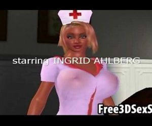 Sexy 3D cartoon nurse..
